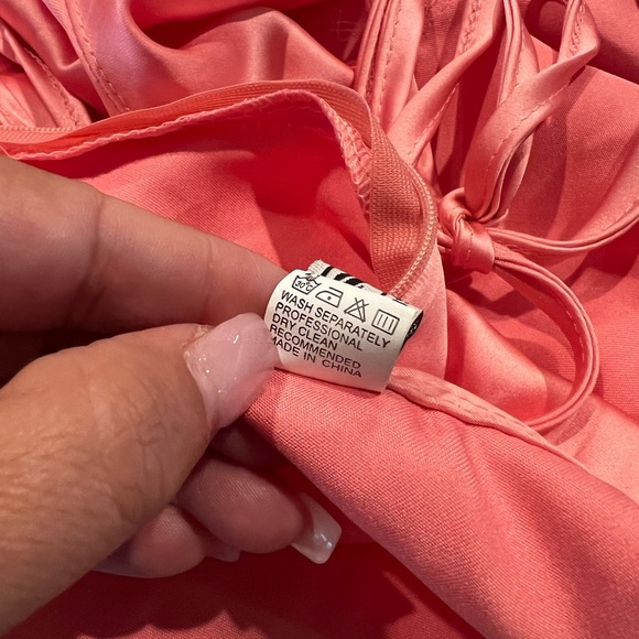 Cowl Satin Mini Dress - Picture 6 of 7